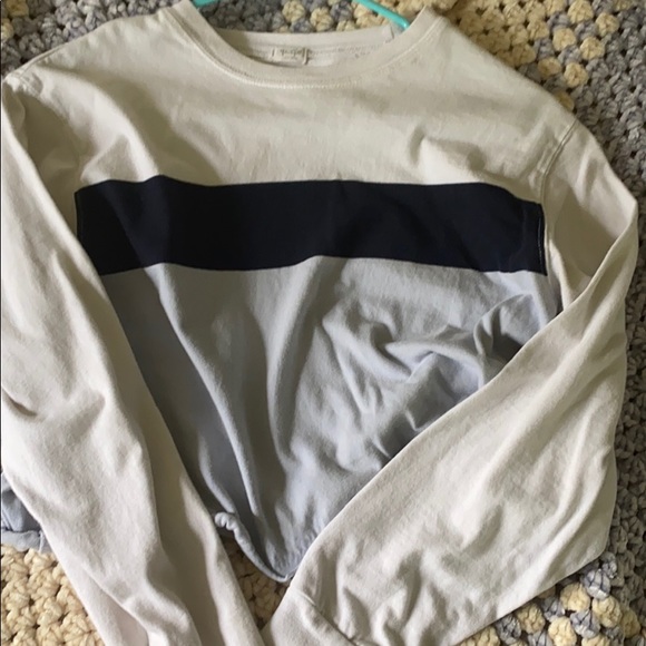 Long sleeve cropped brandy shirt - Picture 1 of 2